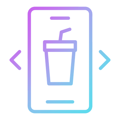 Select dish, Animated Icon, Gradient