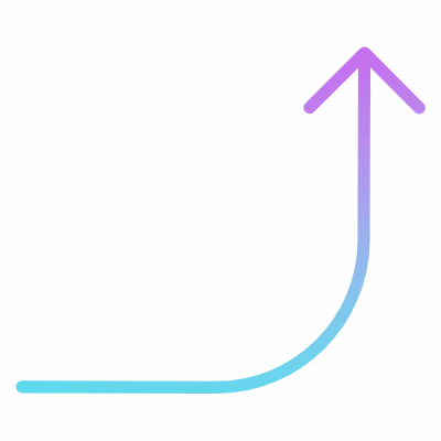Turn, Animated Icon, Gradient
