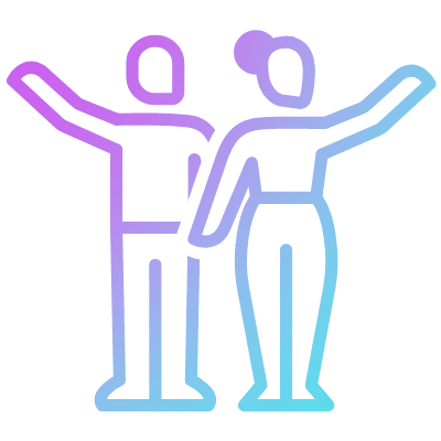 Waving, Animated Icon, Gradient
