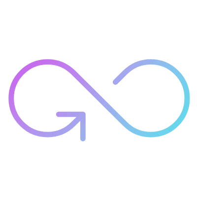 Infinity, Animated Icon, Gradient