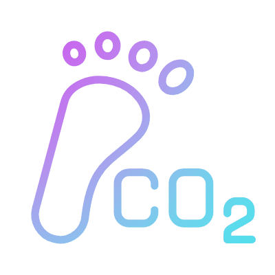 Carbon Footprint, Animated Icon, Gradient