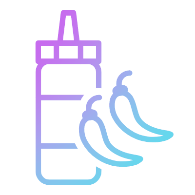 Hot Sauce, Animated Icon, Gradient