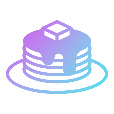 Pancakes, Animated Icon, Gradient