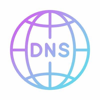 Globe DNS, Animated Icon, Gradient