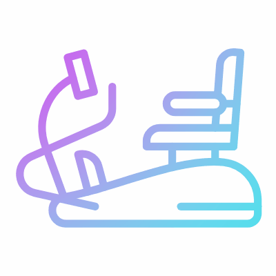 Recumbent Trainer, Animated Icon, Gradient