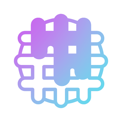 Waffle, Animated Icon, Gradient