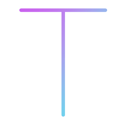T, Animated Icon, Gradient