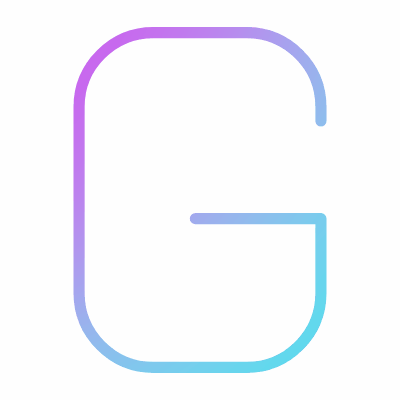 G, Animated Icon, Gradient