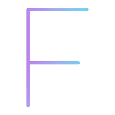 F, Animated Icon, Gradient
