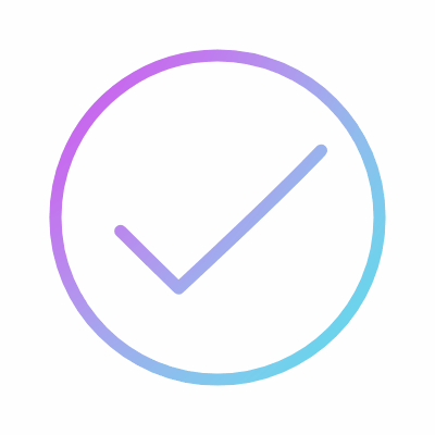 Check Circle, Animated Icon, Gradient