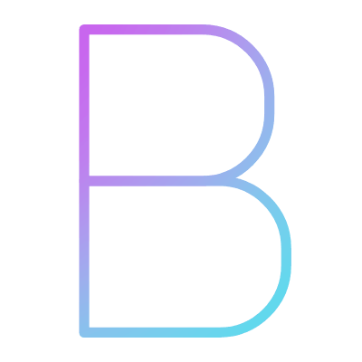 B, Animated Icon, Gradient