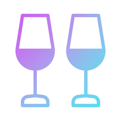 Cin Cin, Animated Icon, Gradient