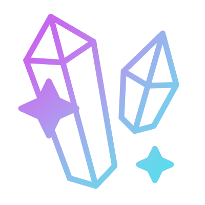 Crystal, Animated Icon, Gradient