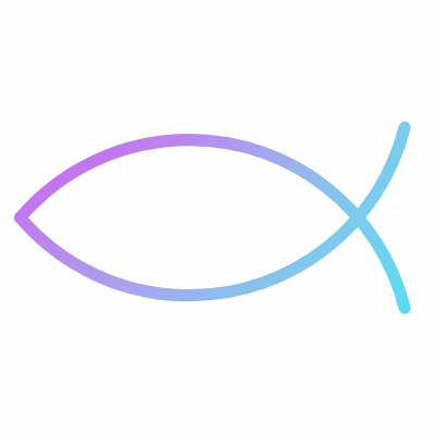 Ichthys, Animated Icon, Gradient