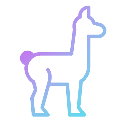 Alpaca, Animated Icon, Gradient