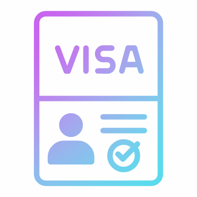 Travel VISA, Animated Icon, Gradient