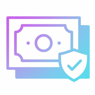 Money Shield, Animated Icon, Gradient
