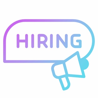 Chat Hiring, Animated Icon, Gradient
