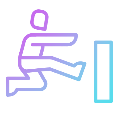 Parkour, Animated Icon, Gradient