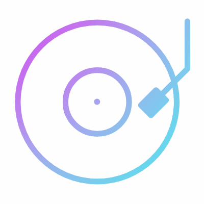 Vinyl, Animated Icon, Gradient
