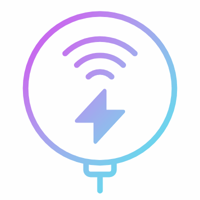 Wireless Charger, Animated Icon, Gradient