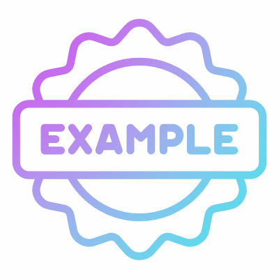 Badge Example, Animated Icon, Gradient