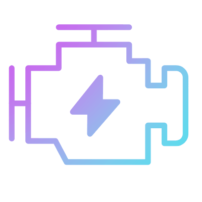 Engine, Animated Icon, Gradient