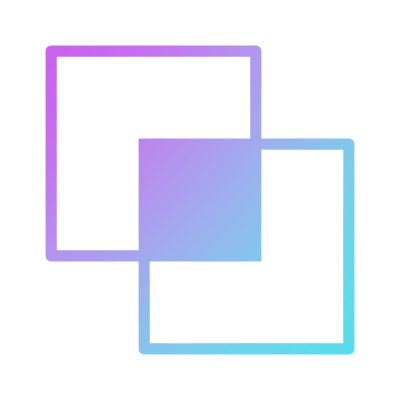 Squares Intersect, Animated Icon, Gradient