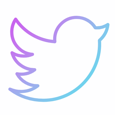 Twitter, Animated Icon, Gradient