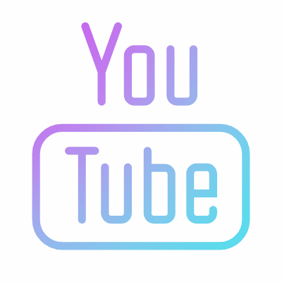 Youtube, Animated Icon, Gradient