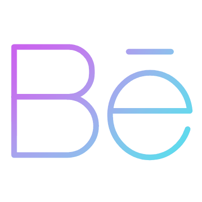 Behance, Animated Icon, Gradient