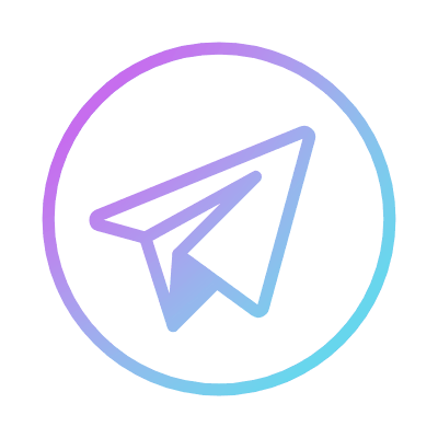 Telegram, Animated Icon, Gradient