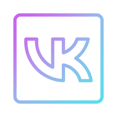 Vk, Animated Icon, Gradient