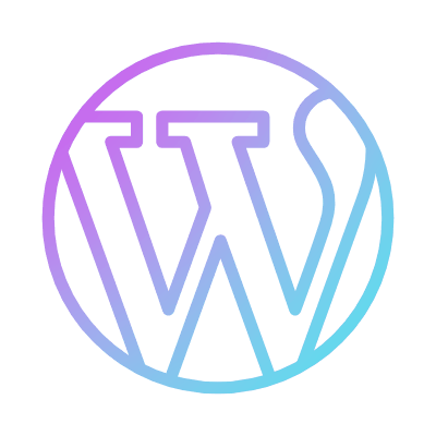 Wordpress, Animated Icon, Gradient