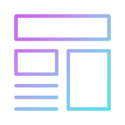 Layout, Animated Icon, Gradient