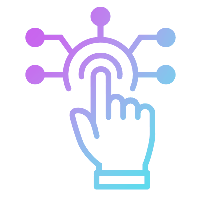 Hand Digital, Animated Icon, Gradient