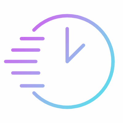 Clock Speed, Animated Icon, Gradient