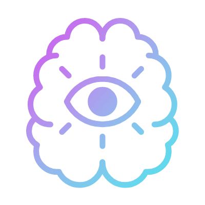 Brain Intuition, Animated Icon, Gradient