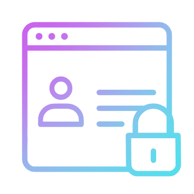 Secure Data, Animated Icon, Gradient