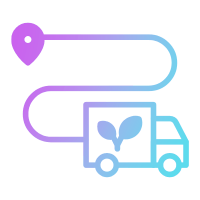 Eco Delivery, Animated Icon, Gradient
