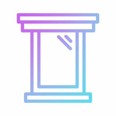 Window Shutters, Animated Icon, Gradient