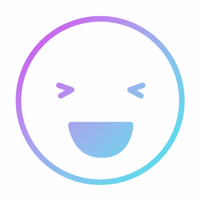 Laugh, Animated Icon, Gradient
