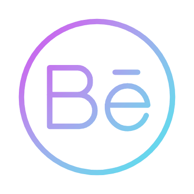 Behance, Animated Icon, Gradient