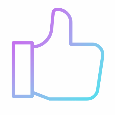 Thumb Up, Animated Icon, Gradient