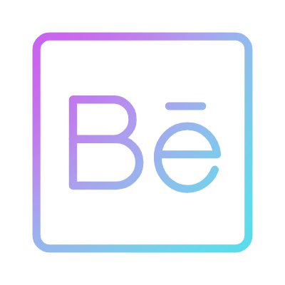 Behance, Animated Icon, Gradient