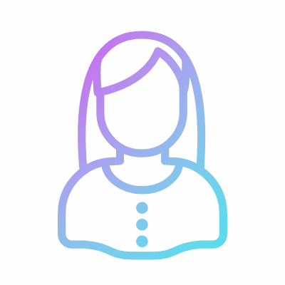 Woman, Animated Icon, Gradient