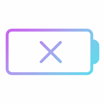 Battery Cross, Animated Icon, Gradient