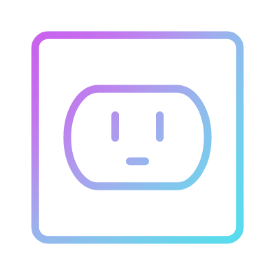 Outlet Type B, Animated Icon, Gradient