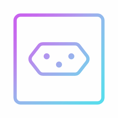 Outlet Type J, Animated Icon, Gradient