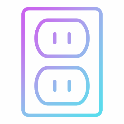 Outlet Double Type A, Animated Icon, Gradient